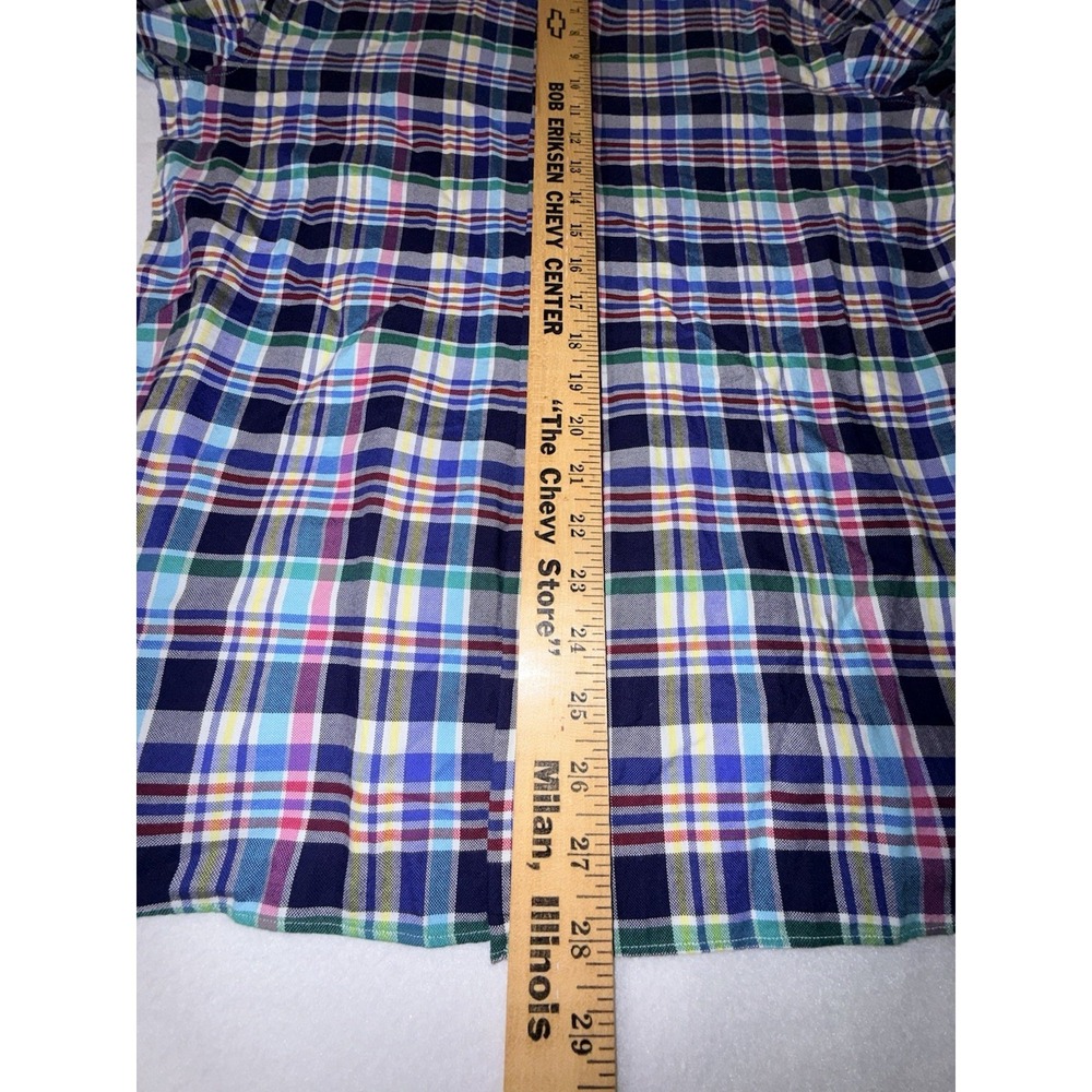 Brancaccio Plaid Shirt Mens Slim‎ Fit Long Sleeve - Picture 8 of 11